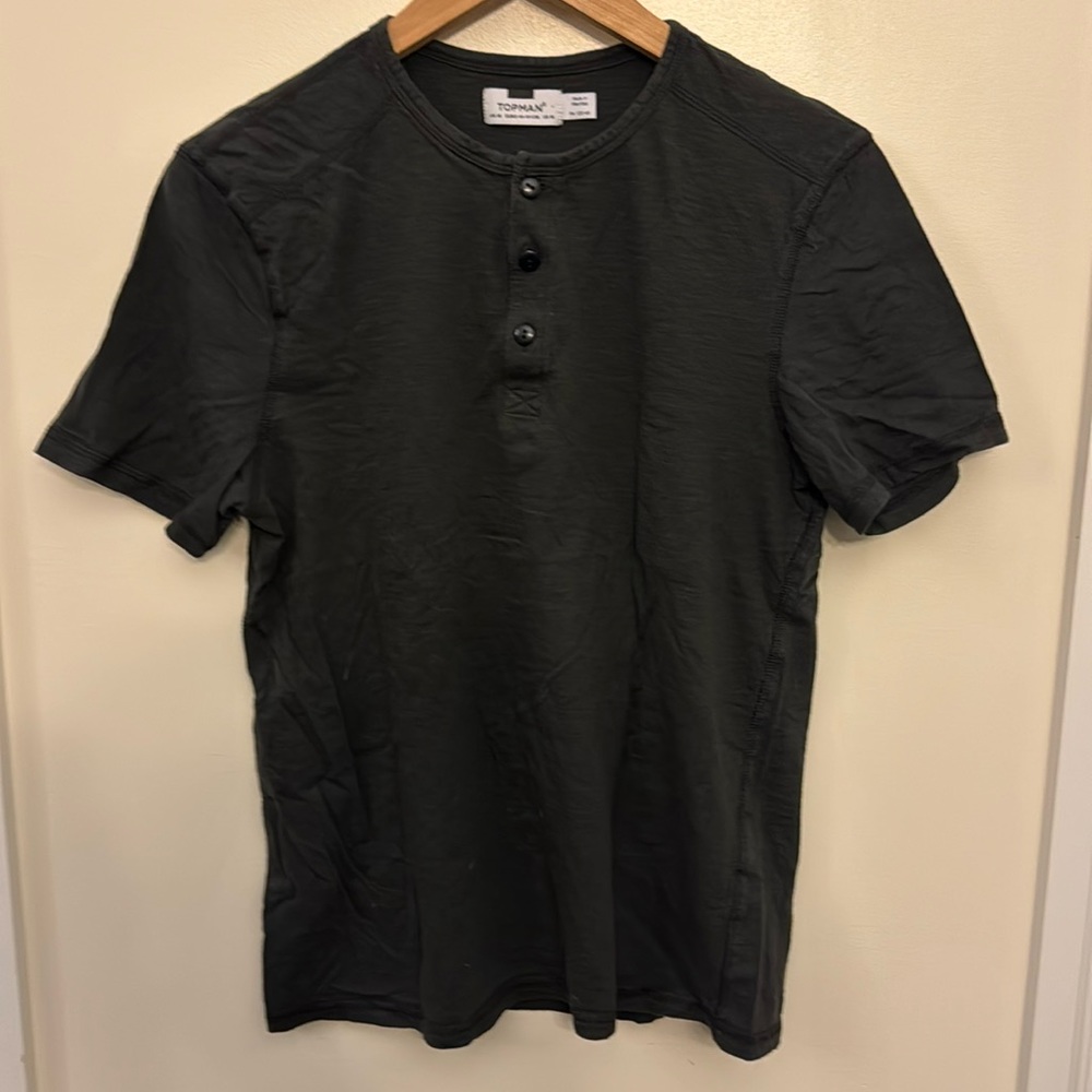 Top men Henley short sleeve